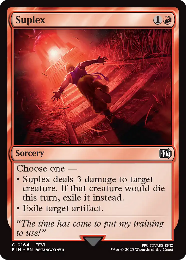 Suplex (FIN-164) [FINAL FANTASY] Foil MTG Single Wizards of the Coast