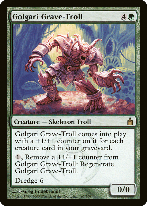 Golgari Grave-Troll (RAV-167) [Ravnica: City of Guilds] Foil MTG Single Wizards of the Coast