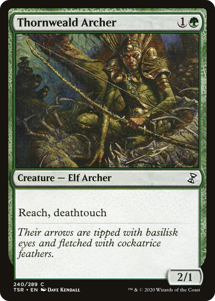 Thornweald Archer (TSR-240) [Time Spiral Remastered] Foil MTG Single Wizards of the Coast