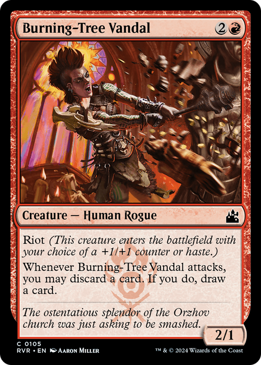 Burning-Tree Vandal (RVR-105) [Ravnica Remastered] MTG Single Wizards of the Coast