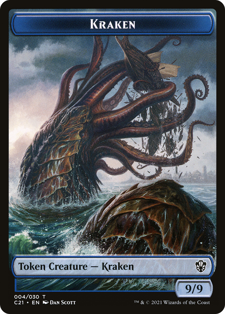 Kraken (TC21-004) [Tokens] Commander 2021 Tokens MTG Single Wizards of the Coast