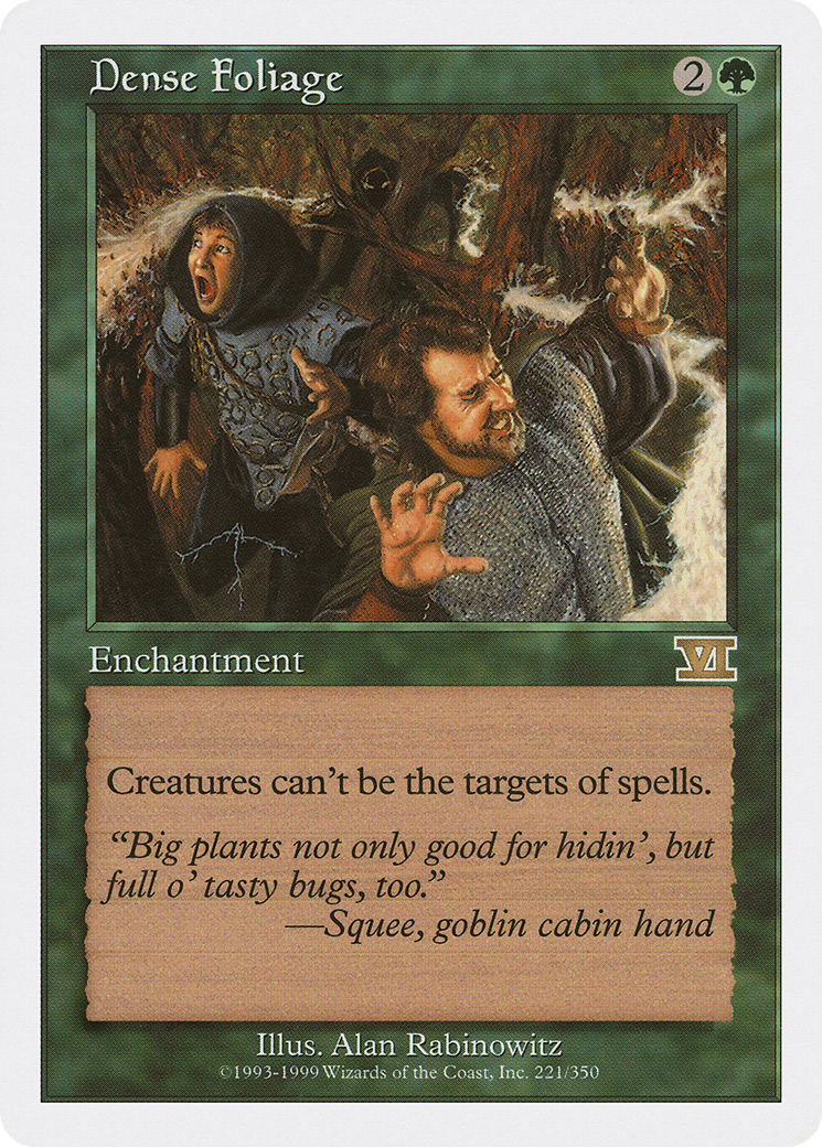Dense Foliage (6ED-221) [Classic Sixth Edition] MTG Single Wizards of the Coast
