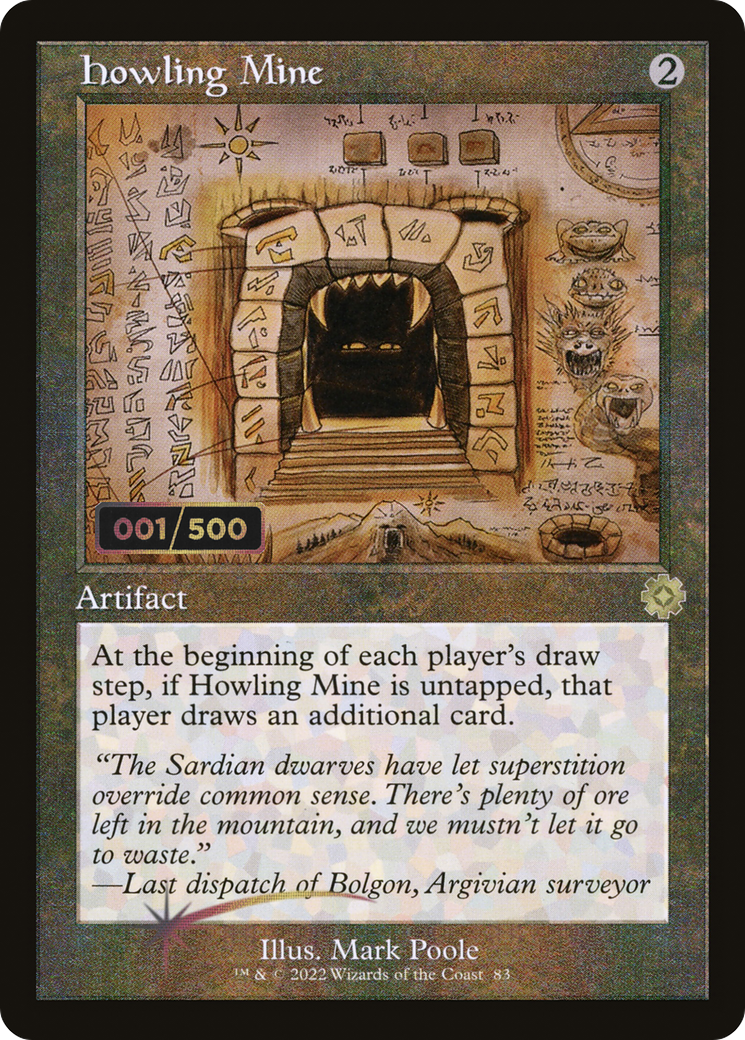 Howling Mine (BRR-83Z) [The Brothers' War Retro Artifacts] Foil MTG Single Wizards of the Coast