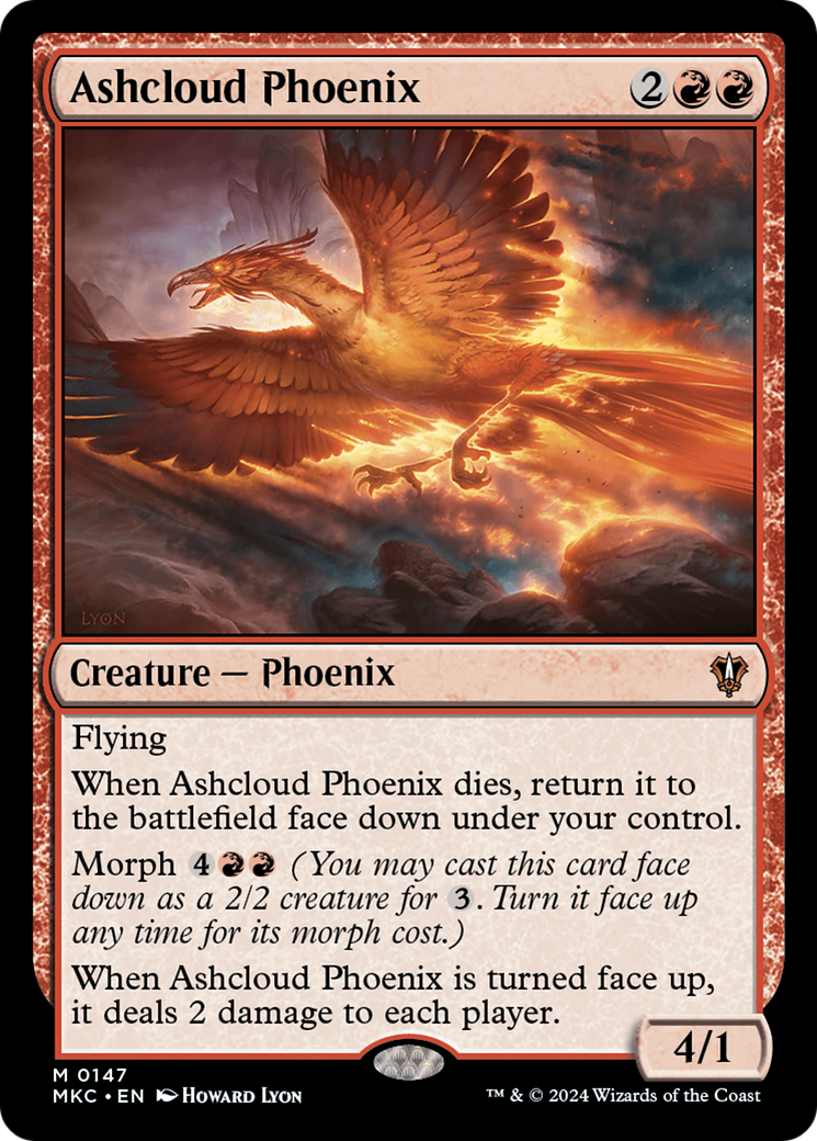Ashcloud Phoenix (MKC-147) [Murders at Karlov Manor Commander] MTG Single Wizards of the Coast