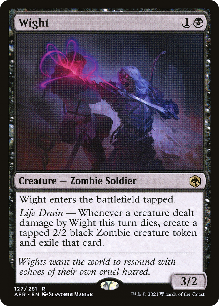 Wight (AFR-127) [Adventures in the Forgotten Realms] MTG Single Wizards of the Coast