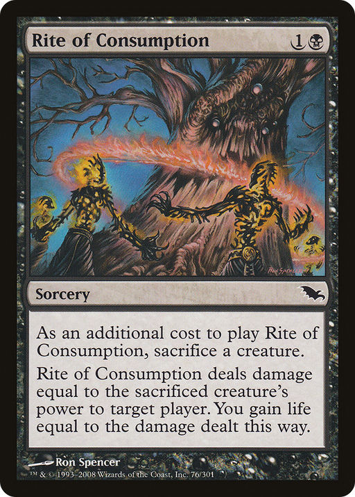 Rite of Consumption (SHM-076) [Shadowmoor] MTG Single Wizards of the Coast
