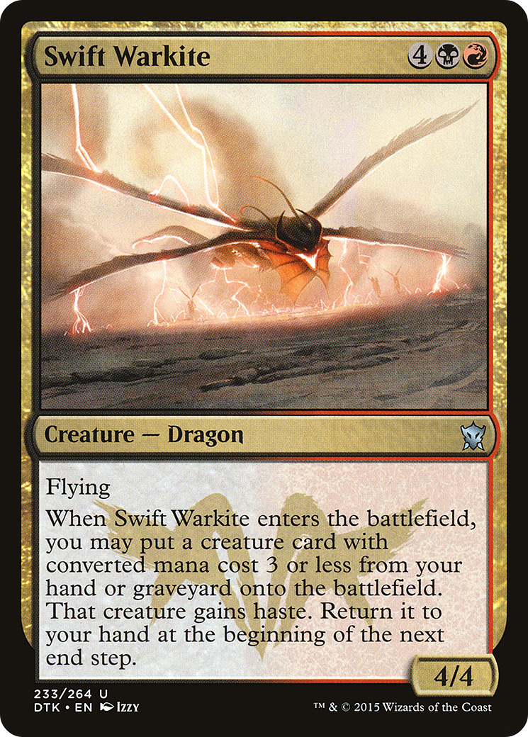 Swift Warkite (DTK-233) [Dragons of Tarkir] MTG Single Wizards of the Coast