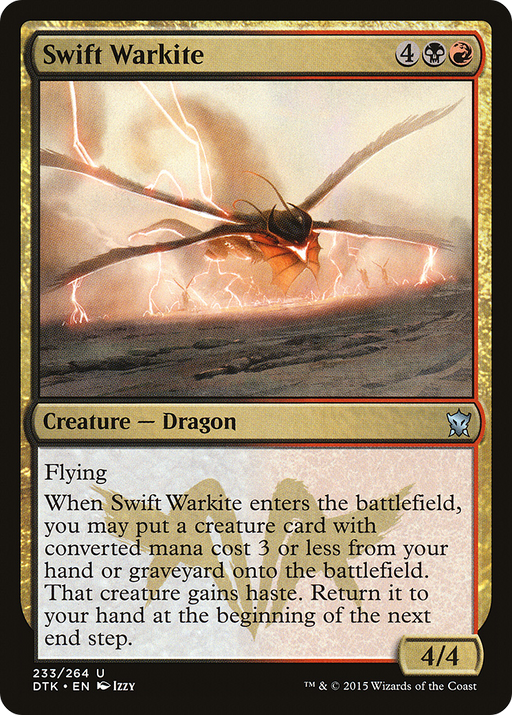 Swift Warkite (DTK-233) [Dragons of Tarkir] MTG Single Wizards of the Coast