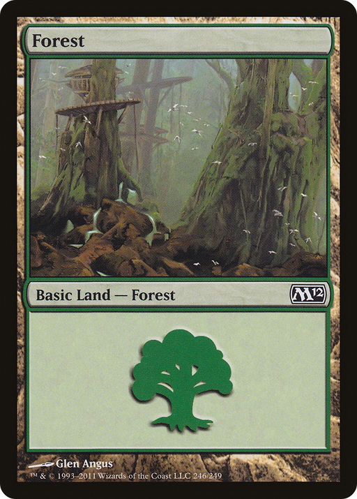 Forest (246) (M12-246) [Magic 2012] MTG Single Wizards of the Coast