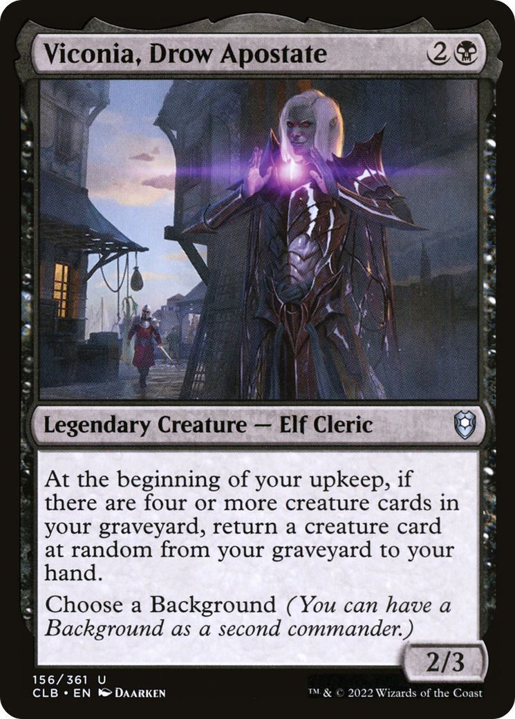 Viconia, Drow Apostate (CLB-156) [Commander Legends: Battle for Baldur's Gate] MTG Single Wizards of the Coast