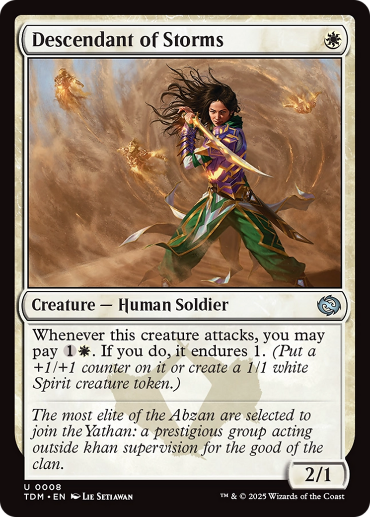 Descendant of Storms (TDM-008) [Tarkir: Dragonstorm] MTG Single Wizards of the Coast