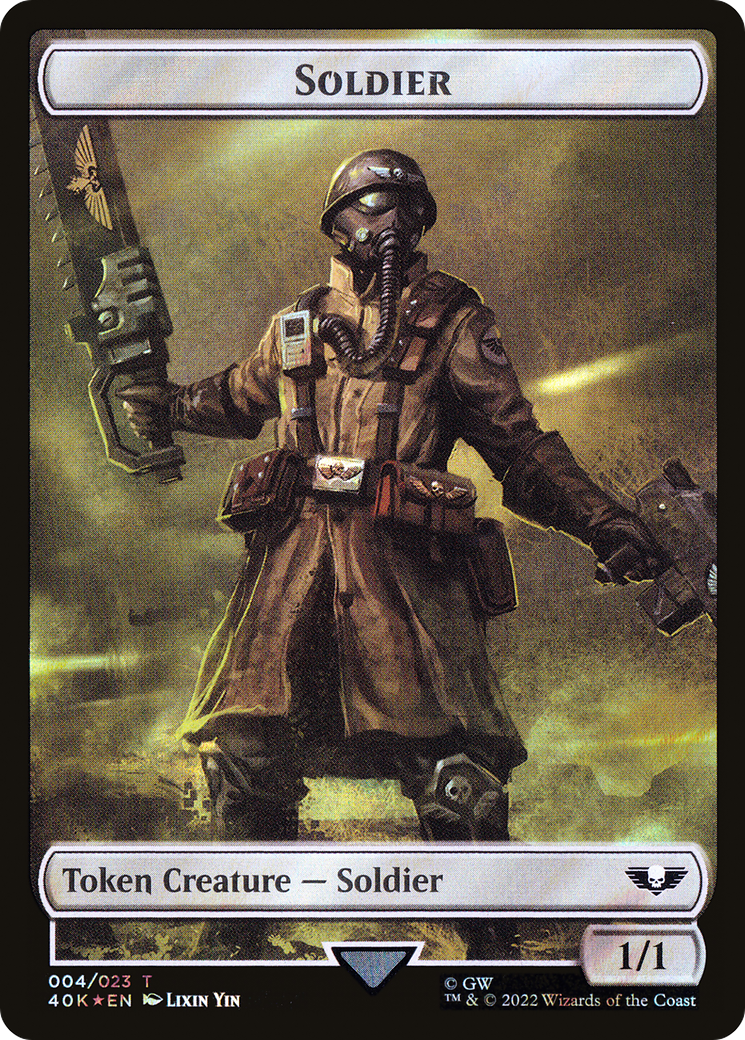Soldier (T40K-04★) [Tokens] Warhammer 40,000 Tokens Foil MTG Single Wizards of the Coast