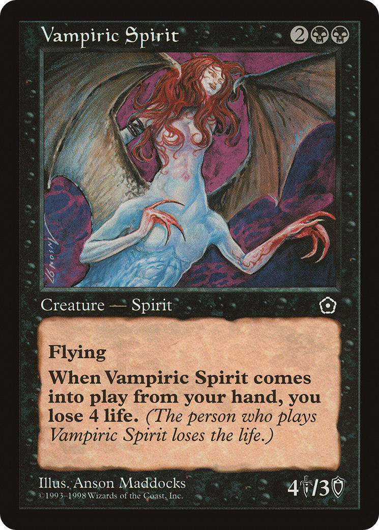 Vampiric Spirit (P02-090) [Misc] Portal Second Age MTG Single Wizards of the Coast