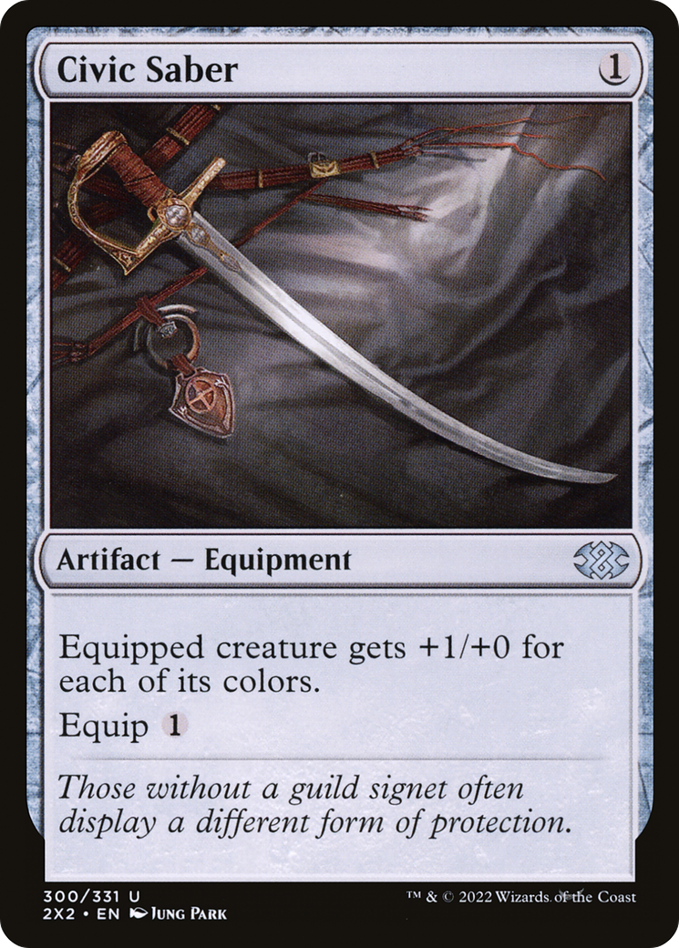 Civic Saber (2X2-300) [Double Masters 2022] MTG Single Wizards of the Coast