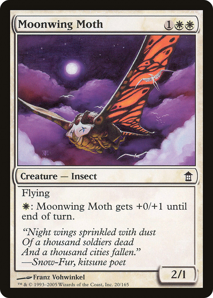 Moonwing Moth (SOK-020) [Saviors of Kamigawa] MTG Single Wizards of the Coast