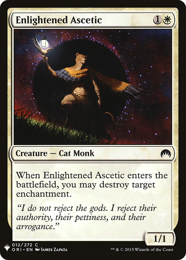 Enlightened Ascetic (LIST-ORI-12) [Mystery Booster] The List MTG Single Wizards of the Coast
