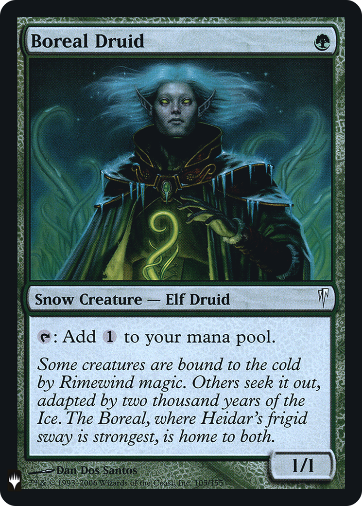 Boreal Druid (LIST-105) [Mystery Booster] The List Foil MTG Single Wizards of the Coast