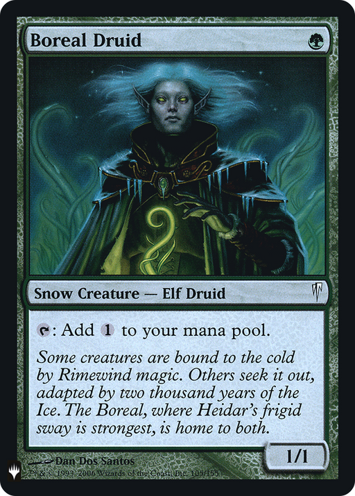Boreal Druid (LIST-105) [Mystery Booster] The List Foil MTG Single Wizards of the Coast