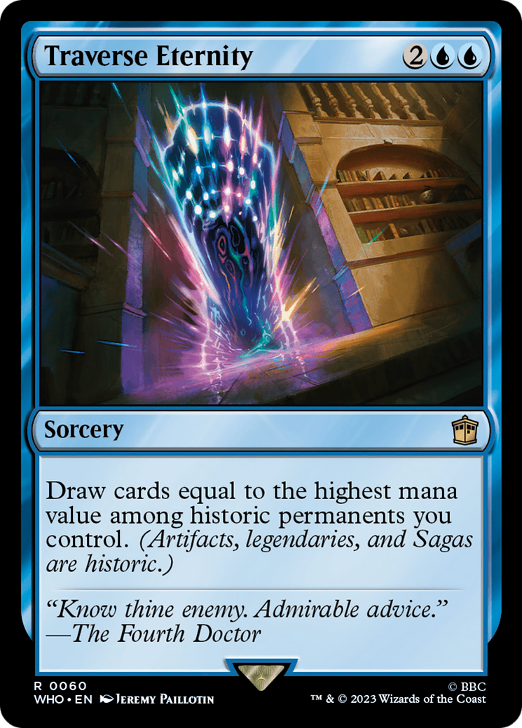 Traverse Eternity (WHO-060) [Doctor Who] MTG Single Wizards of the Coast