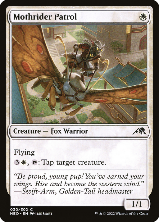 Mothrider Patrol (NEO-030) [Kamigawa: Neon Dynasty] MTG Single Wizards of the Coast
