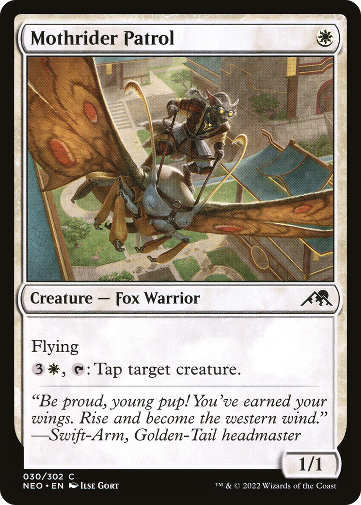Mothrider Patrol (NEO-030) [Kamigawa: Neon Dynasty] Foil MTG Single Wizards of the Coast