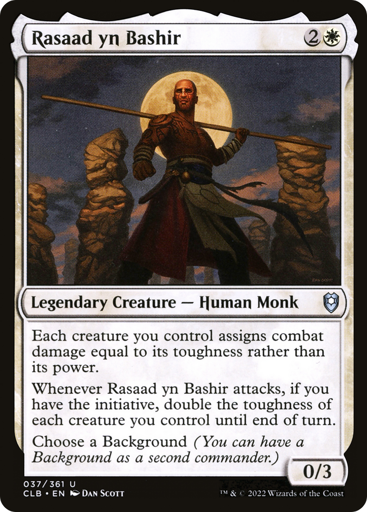 Rasaad yn Bashir (CLB-037) [Commander Legends: Battle for Baldur's Gate] MTG Single Wizards of the Coast