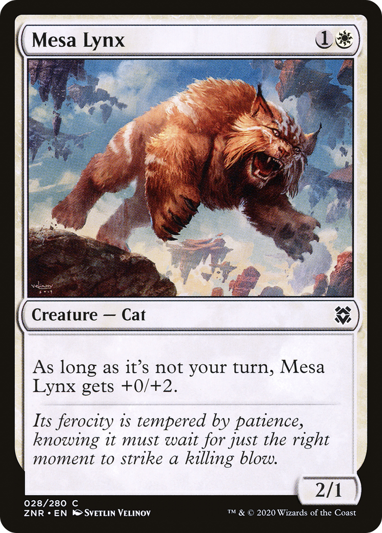 Mesa Lynx (ZNR-028) [Zendikar Rising] Foil MTG Single Wizards of the Coast