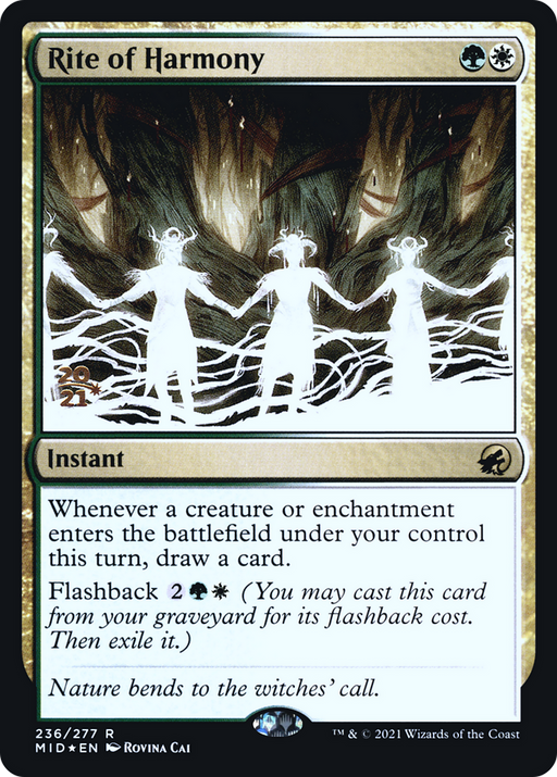 Rite of Harmony (PRE-236) [Innistrad: Midnight Hunt Promos] Foil MTG Single Wizards of the Coast