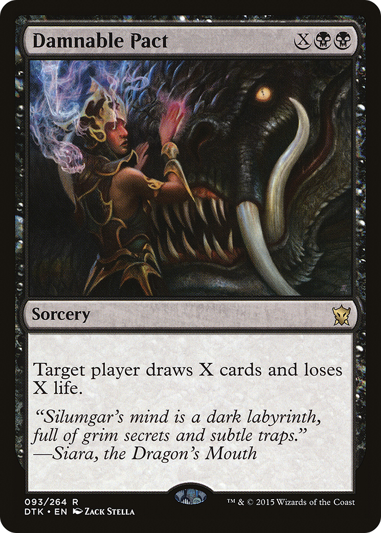 Damnable Pact (DTK-093) [Dragons of Tarkir] Foil MTG Single Wizards of the Coast