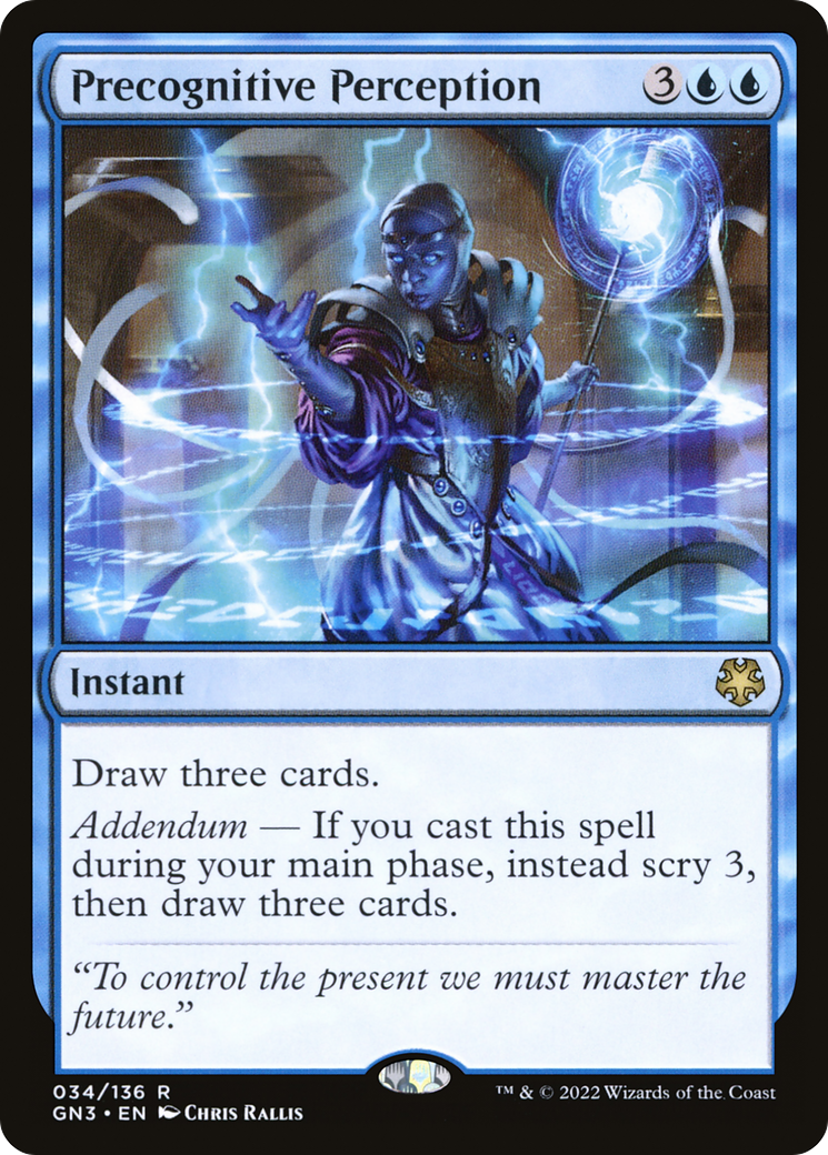 Precognitive Perception (GN3-034) [Misc] Game Night: Free-for-All MTG Single Wizards of the Coast