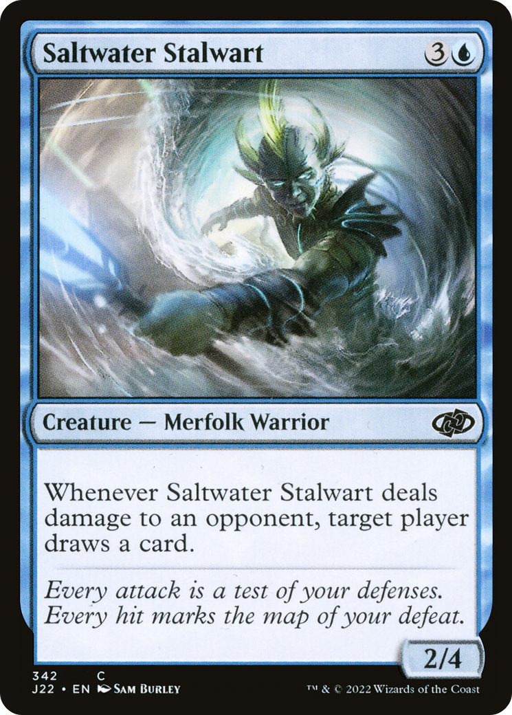 Saltwater Stalwart (J22-342) [Jumpstart 2022] MTG Single Wizards of the Coast