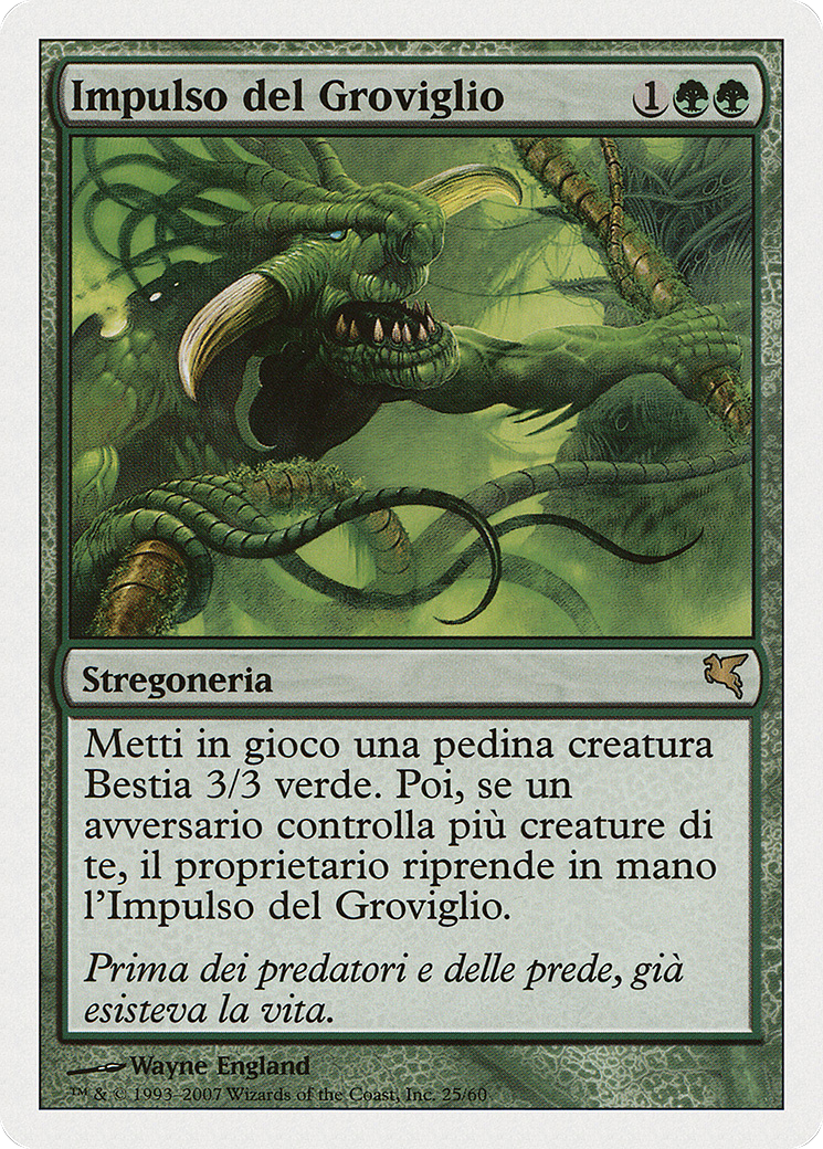 Pulse of the Tangle (Italian) - "Impulso del Groviglio" (PSAL-K25) [Misc] Salvat 2005 MTG Single Wizards of the Coast