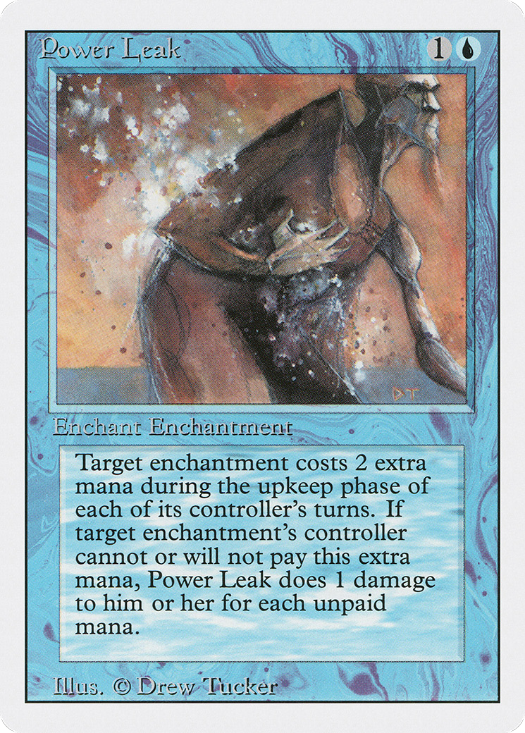 Power Leak (3ED-073) [Revised Edition] MTG Single Wizards of the Coast