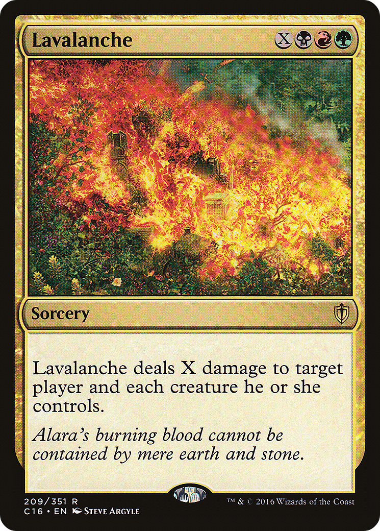 Lavalanche (C16-209) [Commander 2016] MTG Single Wizards of the Coast