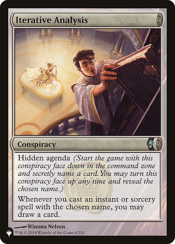 Iterative Analysis (LIST-CNS-6) [Mystery Booster] The List MTG Single Wizards of the Coast