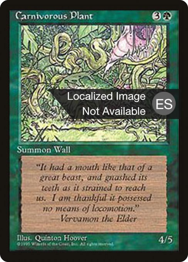 Carnivorous Plant (4BB-235) [Fourth Edition Foreign Black Border] MTG Single Wizards of the Coast