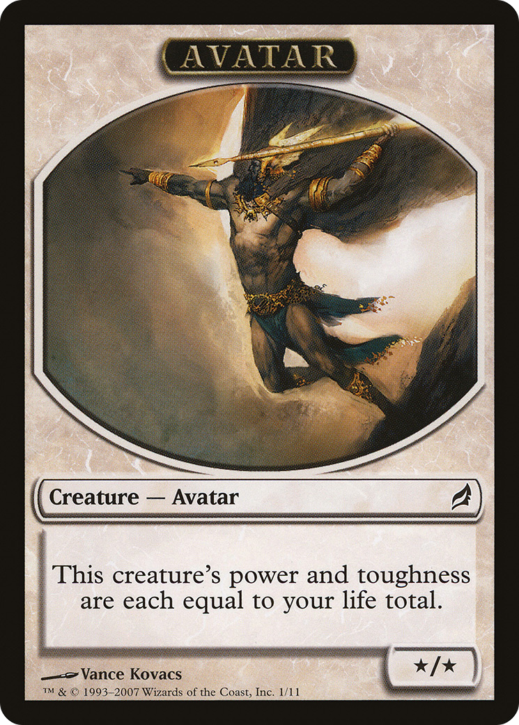 Avatar Token (LRW-001) [Tokens] Lorwyn Tokens MTG Single Wizards of the Coast
