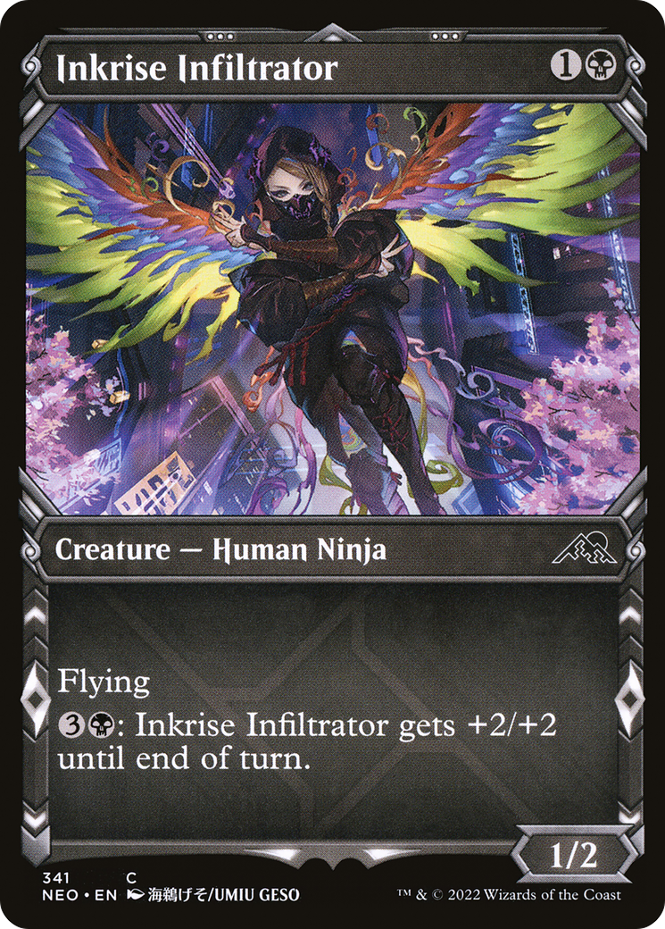Inkrise Infiltrator (NEO-341) [Kamigawa: Neon Dynasty] (Showcase) Foil MTG Single Wizards of the Coast