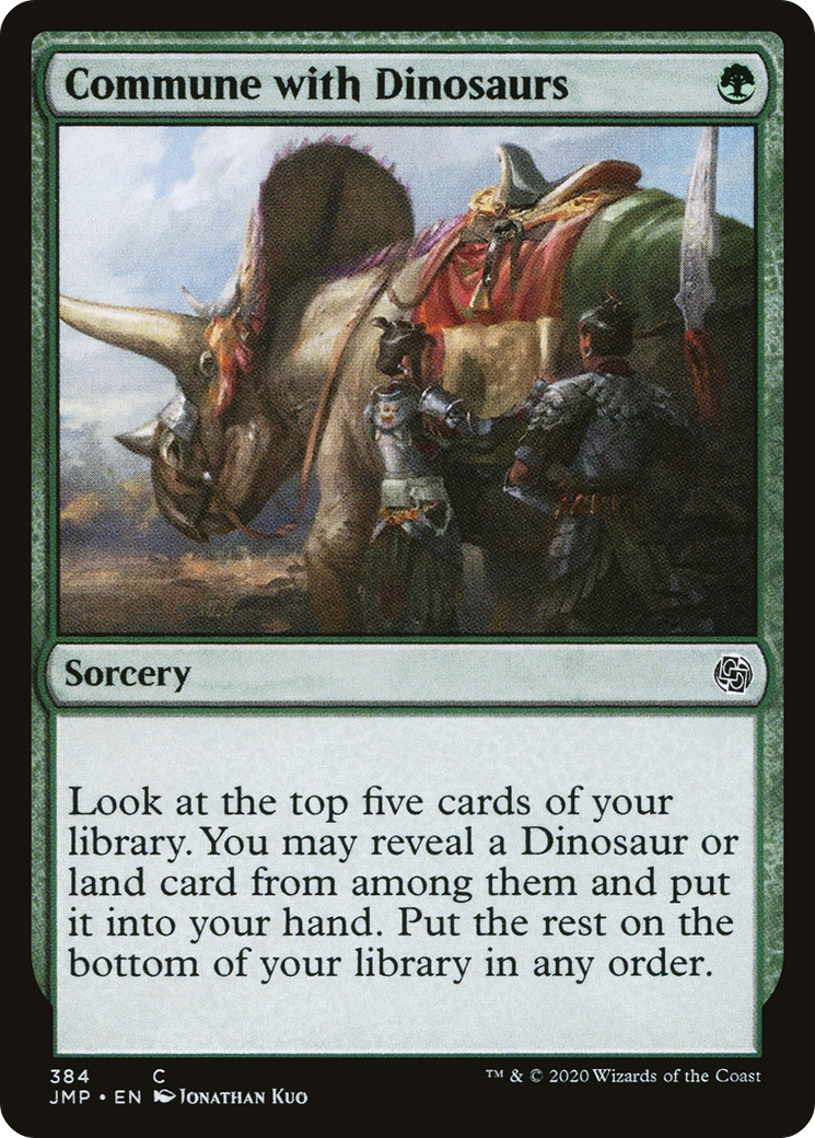 Commune with Dinosaurs (JMP-384) [Jumpstart] MTG Single Wizards of the Coast