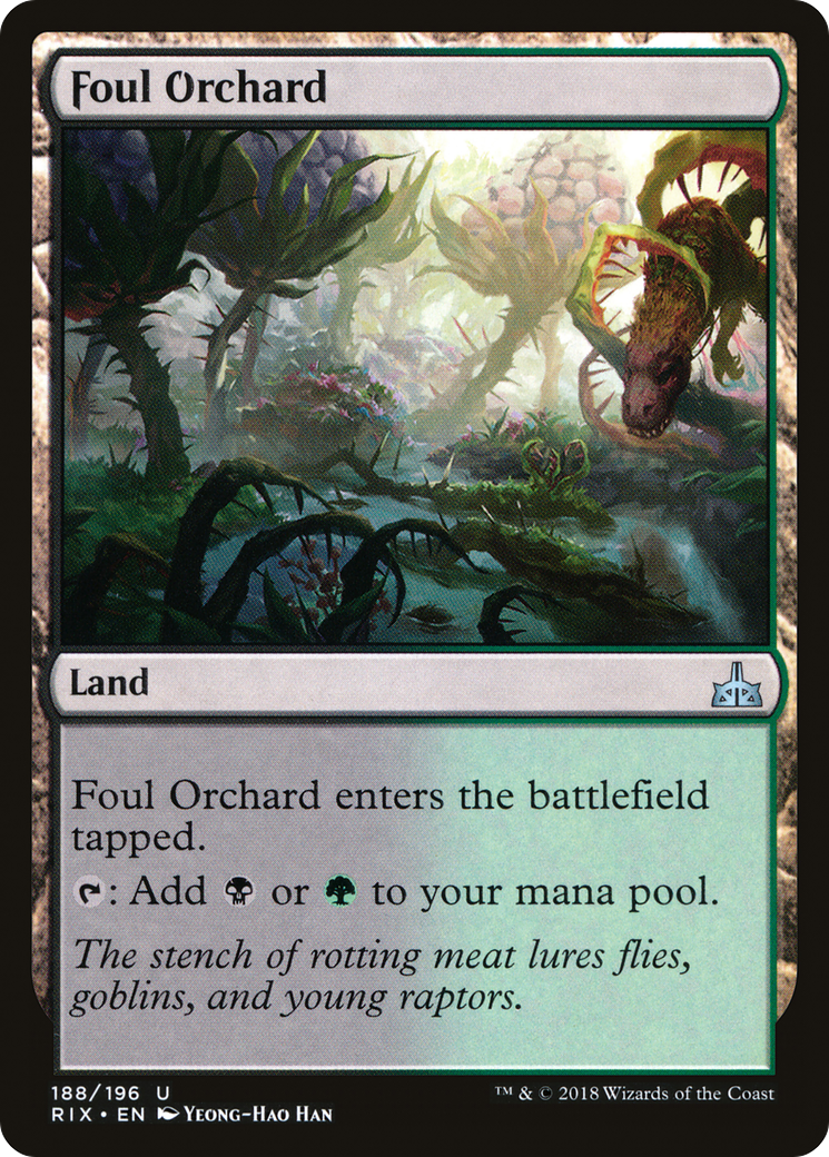 Foul Orchard (RIX-188) [Rivals of Ixalan] Foil MTG Single Wizards of the Coast