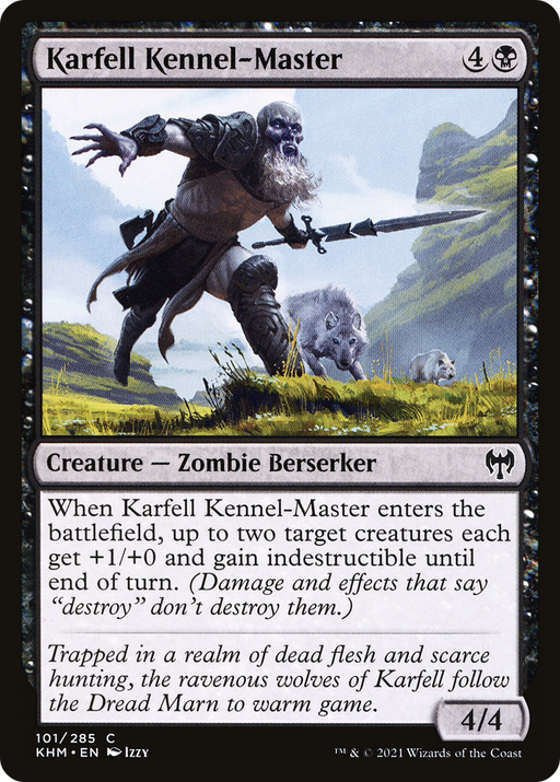 Karfell Kennel-Master (KHM-101) [Kaldheim] Foil MTG Single Wizards of the Coast
