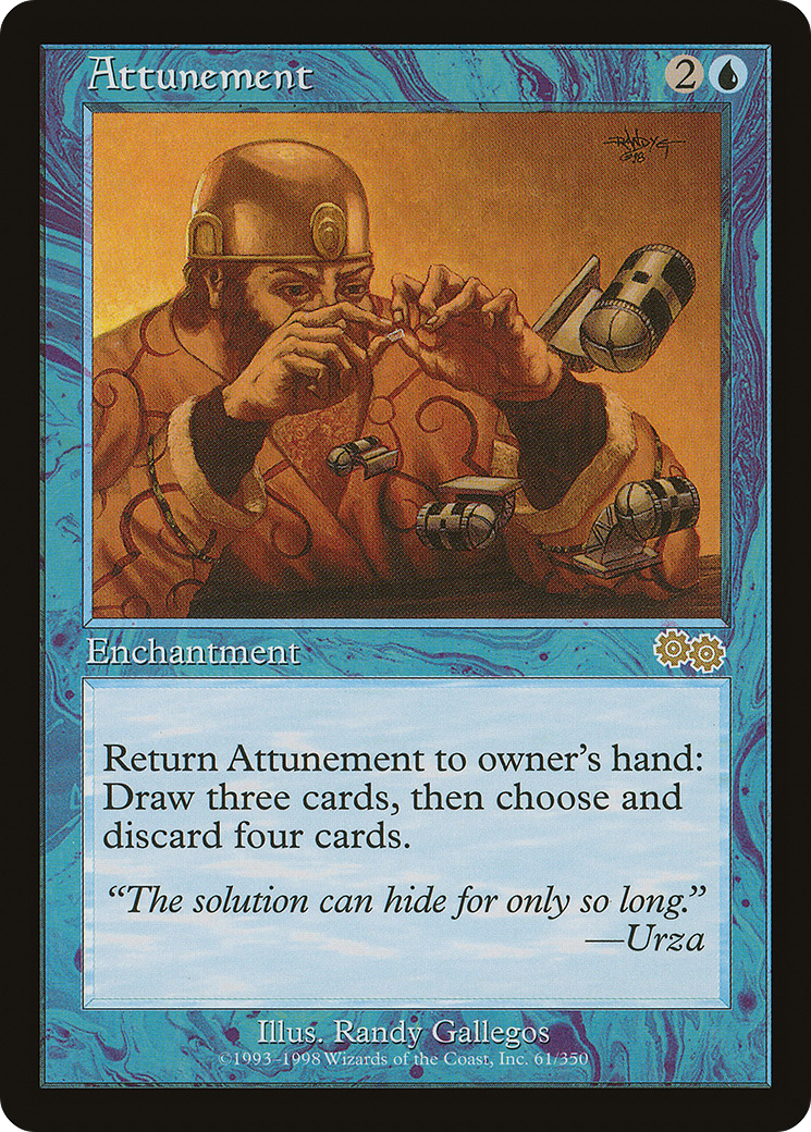Attunement (USG-061) [Urza's Saga] MTG Single Wizards of the Coast