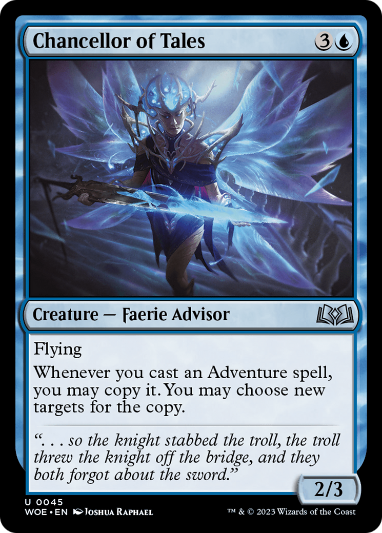 Chancellor of Tales (WOE-045) [Wilds of Eldraine] Foil MTG Single Wizards of the Coast