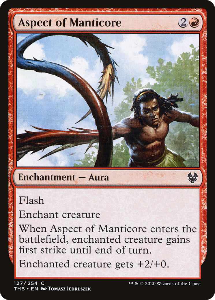 Aspect of Manticore (THB-127) [Theros Beyond Death] MTG Single Wizards of the Coast
