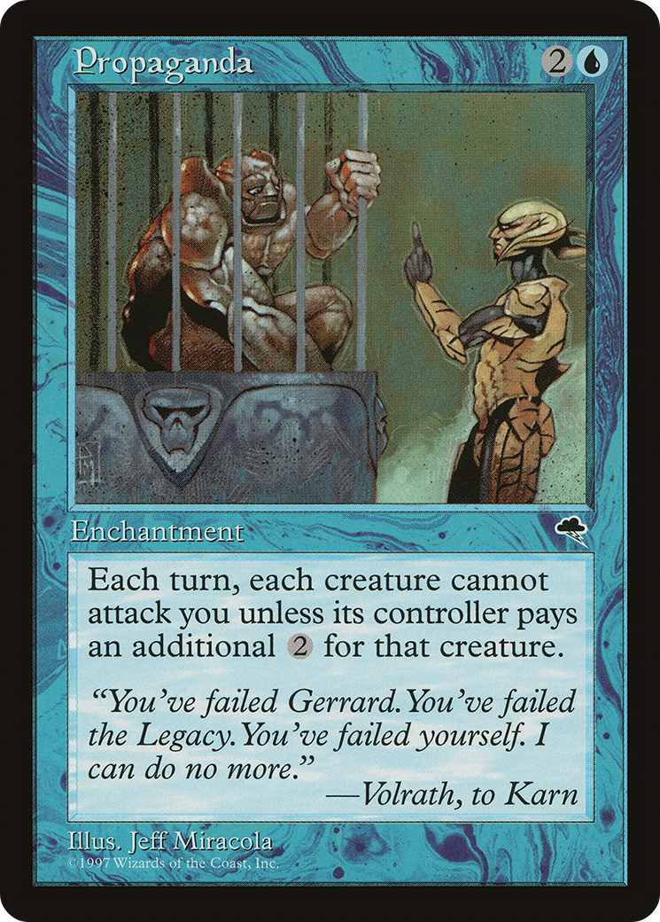 Propaganda (TMP-080) [Tempest] MTG Single Wizards of the Coast