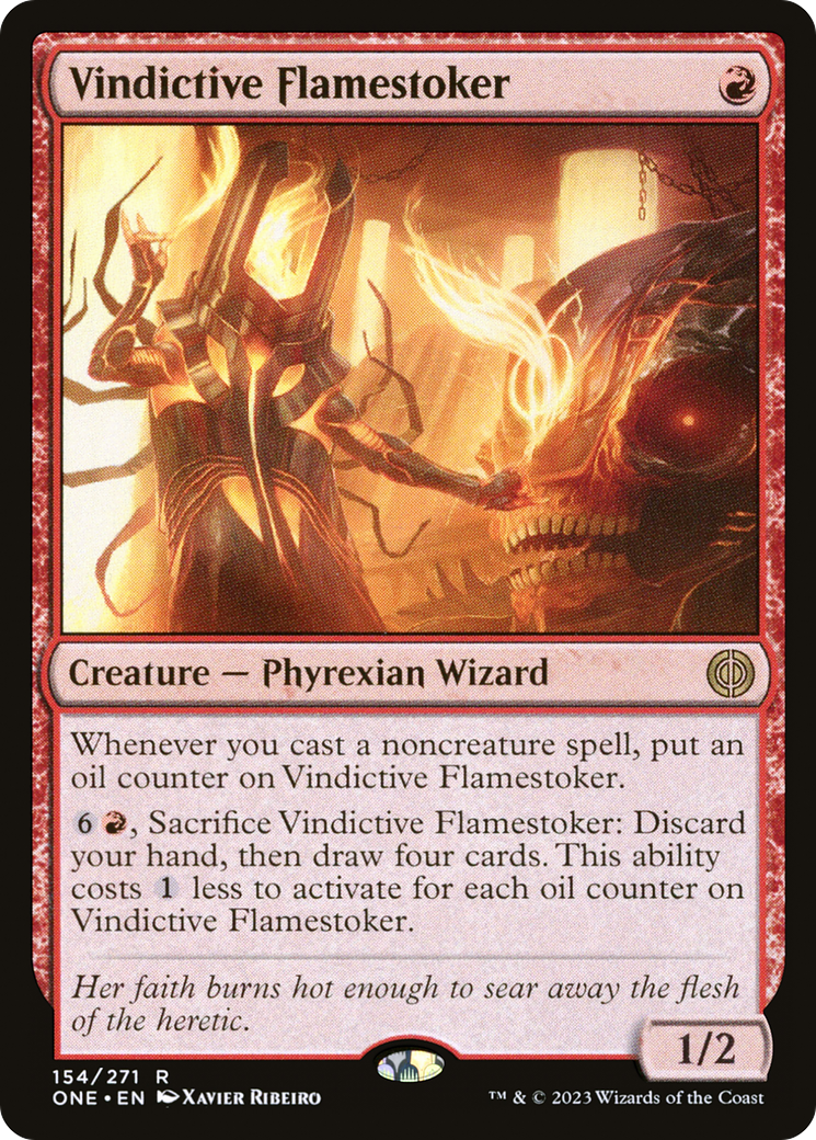 Vindictive Flamestoker (ONE-154) [Phyrexia: All Will Be One] Foil MTG Single Wizards of the Coast