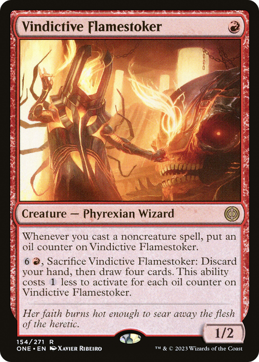 Vindictive Flamestoker (ONE-154) [Phyrexia: All Will Be One] Foil MTG Single Wizards of the Coast