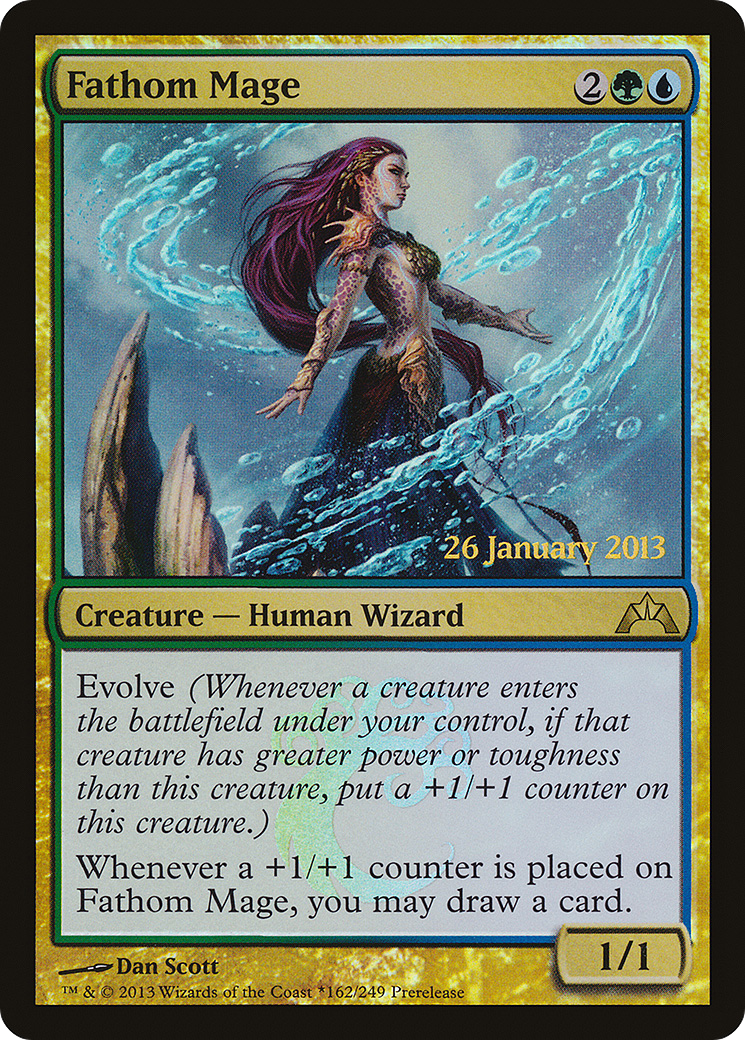 Fathom Mage (PRE-162) [Gatecrash Promos] Foil MTG Single Wizards of the Coast