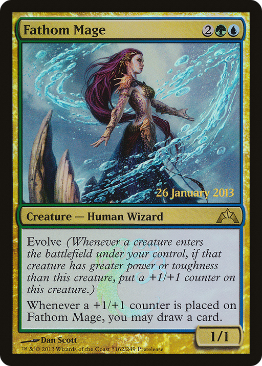 Fathom Mage (PRE-162) [Gatecrash Promos] Foil MTG Single Wizards of the Coast
