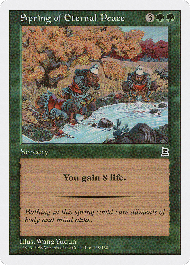 Spring of Eternal Peace (PTK-148) [Oldschool] Portal Three Kingdoms MTG Single Wizards of the Coast